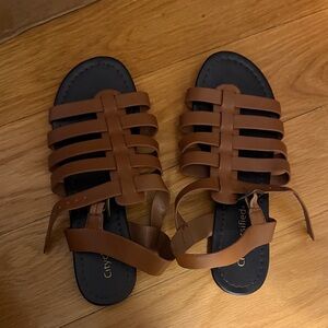 Brown Strappy Sandals